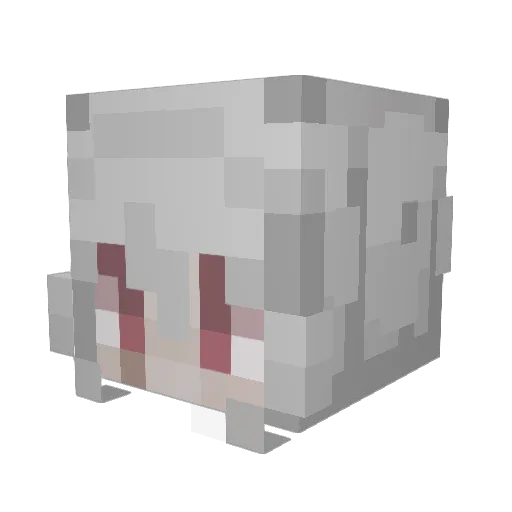 suttonwilliamd Minecraft avatar head, 3D render