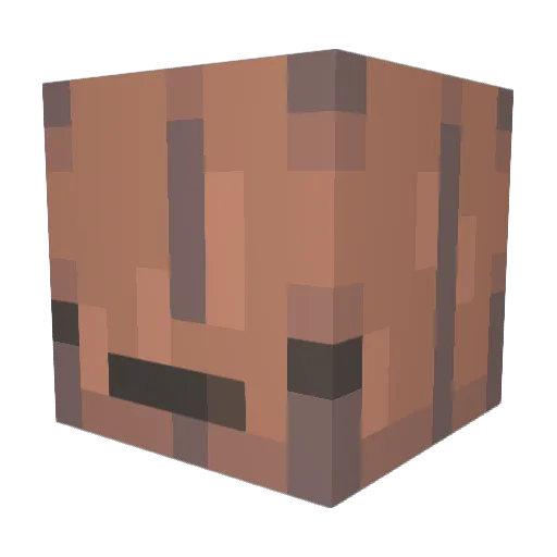 suture_self Minecraft avatar head, 3D render