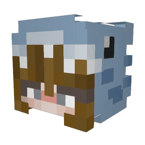 suusje013x Minecraft avatar head, 3D render
