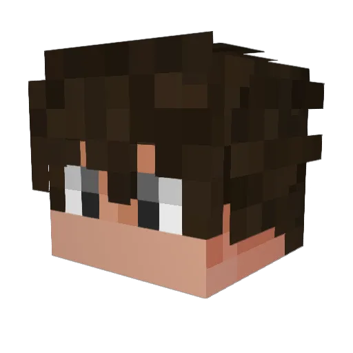 suuuckDROPA Minecraft avatar head, 3D render