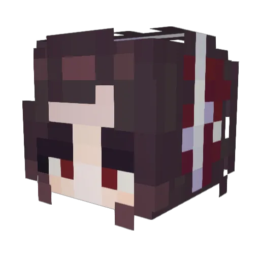 suuwv Minecraft avatar head, 3D render