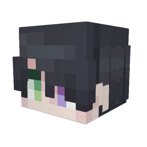 suw5y Minecraft avatar head, 3D render