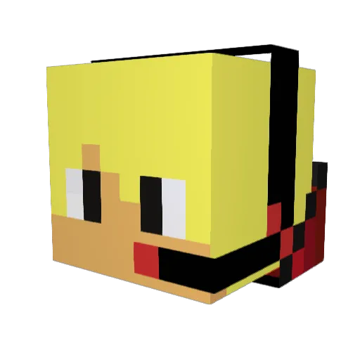 suwade Minecraft avatar head, 3D render