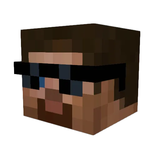 suwang02 Minecraft avatar head, 3D render