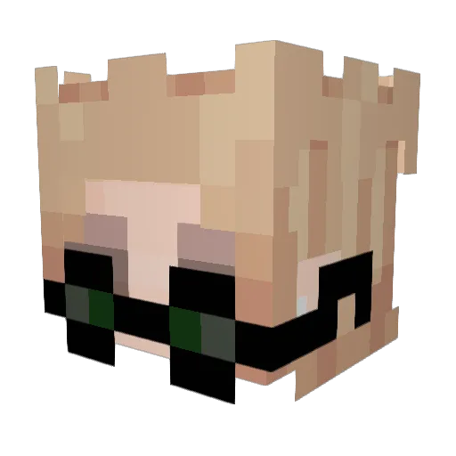 suwolki Minecraft avatar head, 3D render