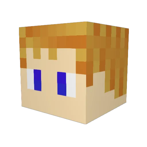 suyama1 Minecraft avatar head, 3D render