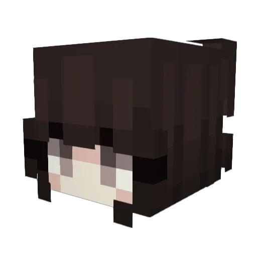 suycki Minecraft avatar head, 3D render