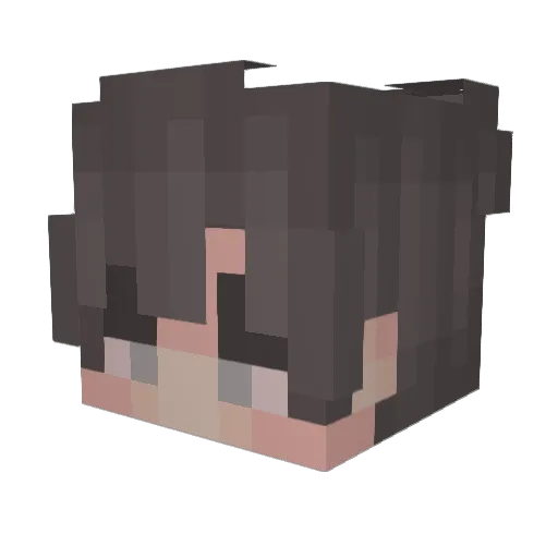 suyraD Minecraft avatar head, 3D render