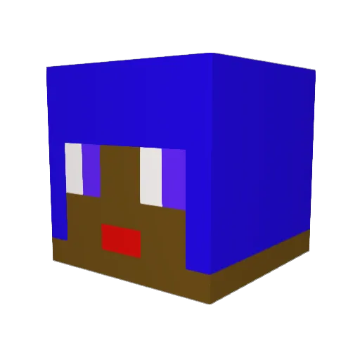 suyunchun Minecraft avatar head, 3D render