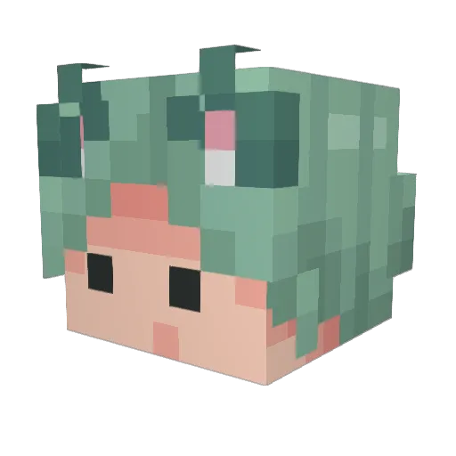 suziford Minecraft avatar head, 3D render