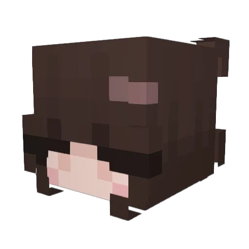 suzila Minecraft avatar head, 3D render