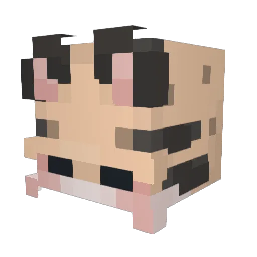 suziniya_ Minecraft avatar head, 3D render