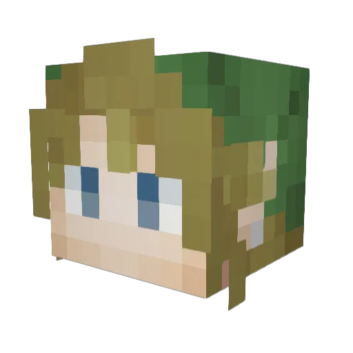 suzu91 Minecraft avatar head, 3D render
