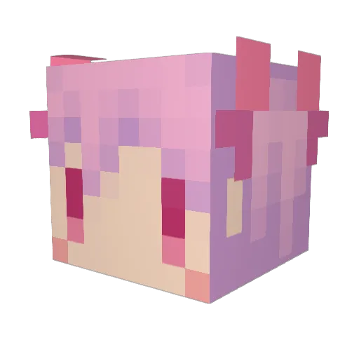 suzuka0929 Minecraft avatar head, 3D render