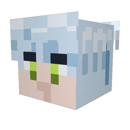 suzukaze331 Minecraft avatar head, 3D render