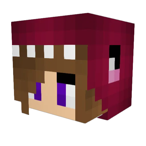 suzuri5k Minecraft avatar head, 3D render