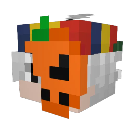 suzuyaORIGIN Minecraft avatar head, 3D render