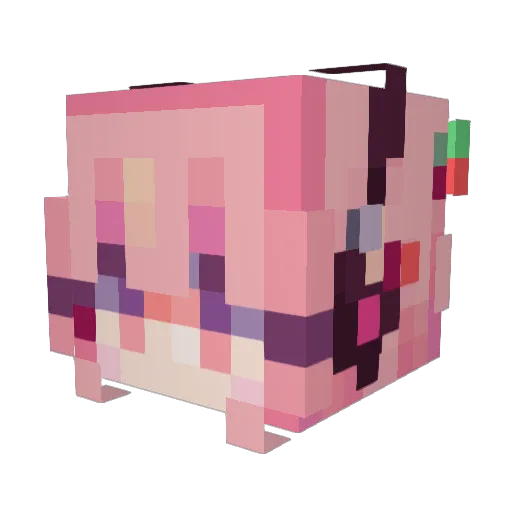 suzuzuk1 Minecraft avatar head, 3D render