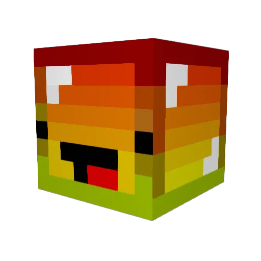 suzyrism Minecraft avatar head, 3D render