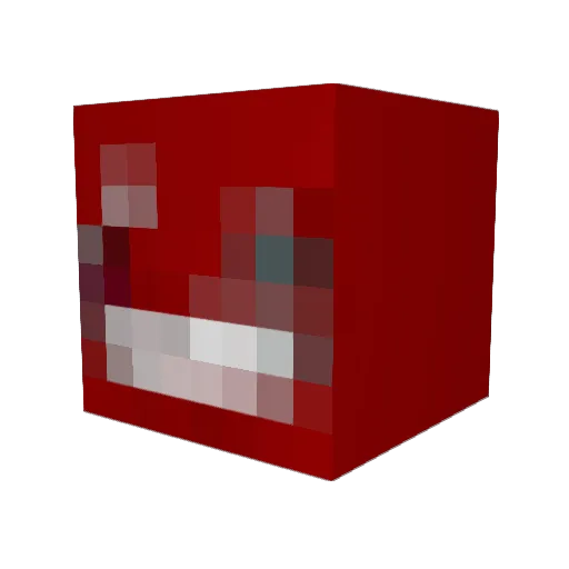 sv9 Minecraft avatar head, 3D render