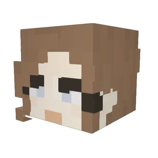 sv9tiwe Minecraft avatar head, 3D render