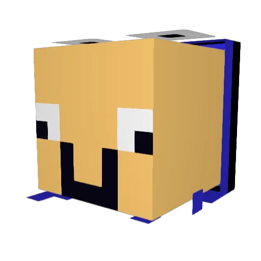 svampbob999 Minecraft avatar head, 3D render