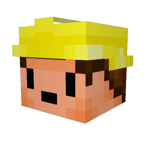 svantalainen Minecraft avatar head, 3D render