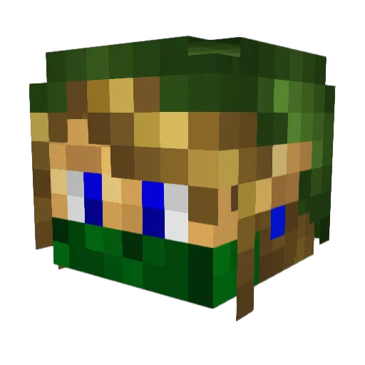 svcubed7 Minecraft avatar head, 3D render