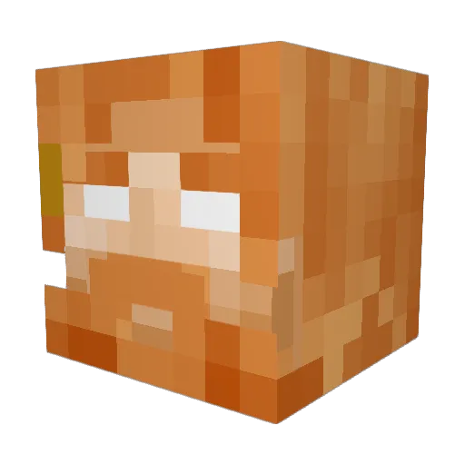 svdm Minecraft avatar head, 3D render