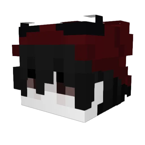 sveju Minecraft avatar head, 3D render