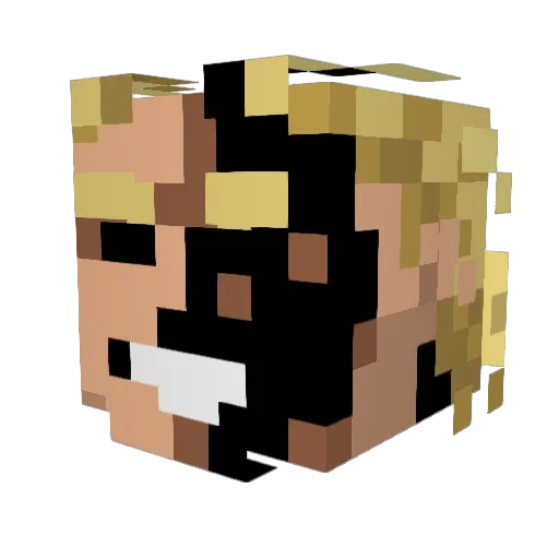 svenjov01 Minecraft avatar head, 3D render