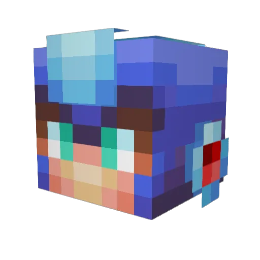 svensco Minecraft avatar head, 3D render