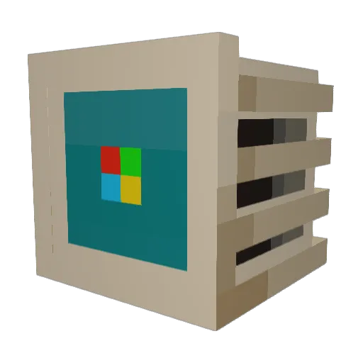svetofor Minecraft avatar head, 3D render