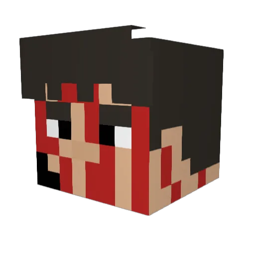 svetogrdnik Minecraft avatar head, 3D render