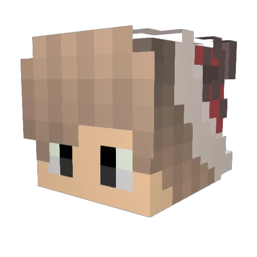 svetos Minecraft avatar head, 3D render