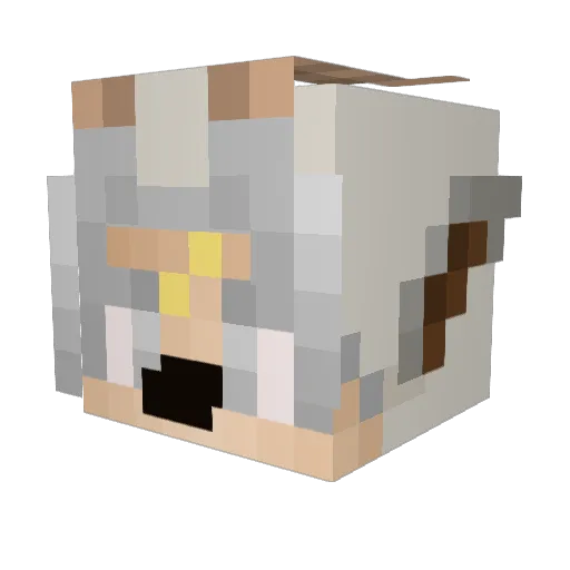 svettas Minecraft avatar head, 3D render