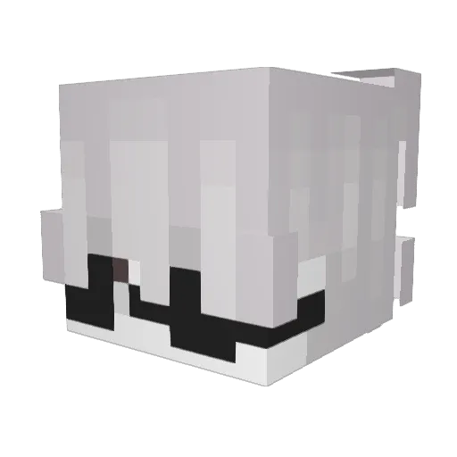 svif Minecraft avatar head, 3D render