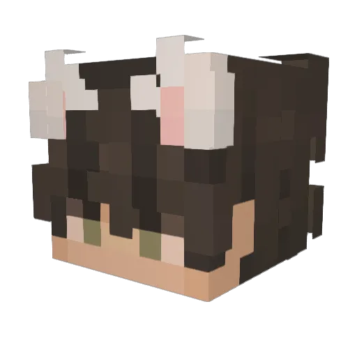 svlcks Minecraft avatar head, 3D render