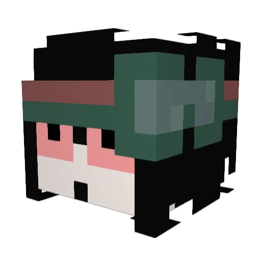 svlqs6 Minecraft avatar head, 3D render
