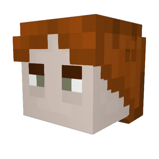 svmb Minecraft avatar head, 3D render