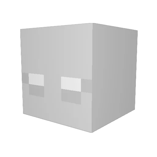 svmurai Minecraft avatar head, 3D render