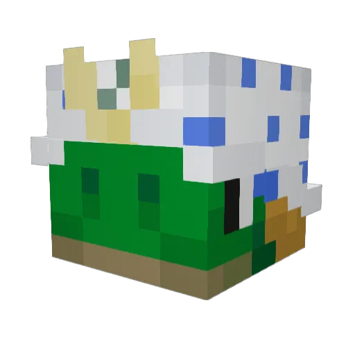 svmusky Minecraft avatar head, 3D render