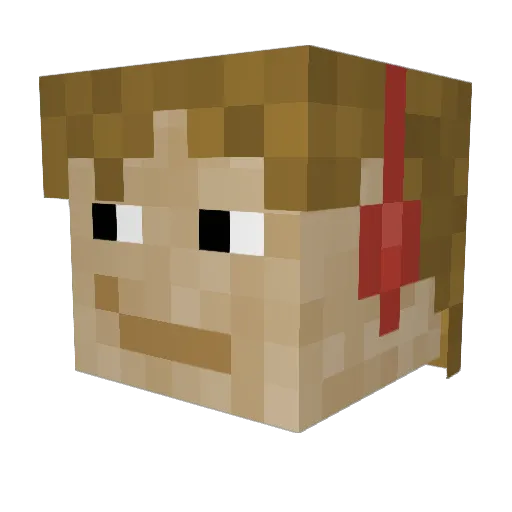 svnasip Minecraft avatar head, 3D render