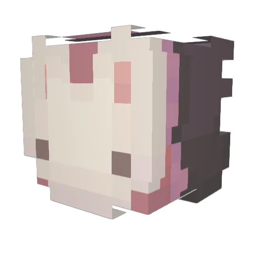 svnu Minecraft avatar head, 3D render