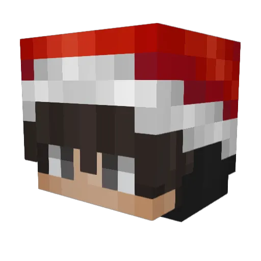 svpr1m Minecraft avatar head, 3D render