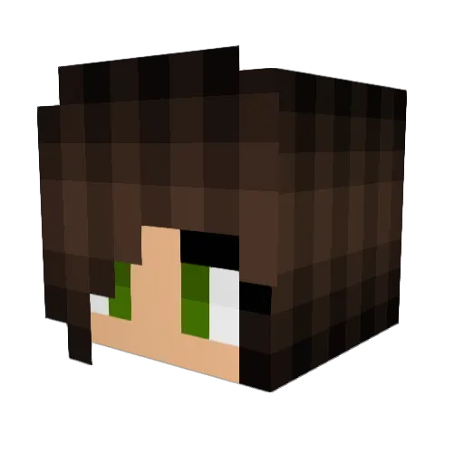 svsdmr Minecraft avatar head, 3D render