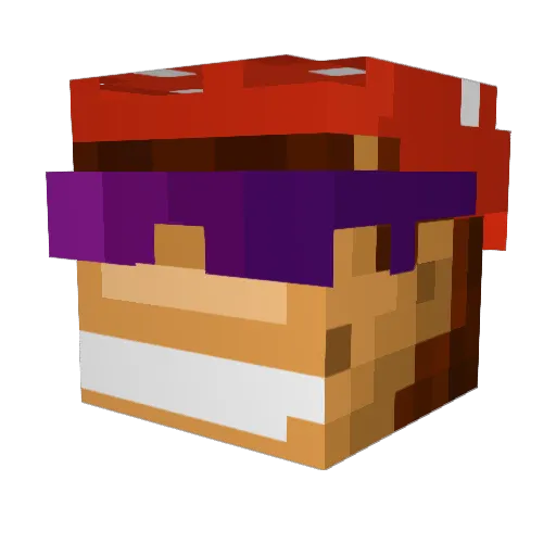 svth Minecraft avatar head, 3D render