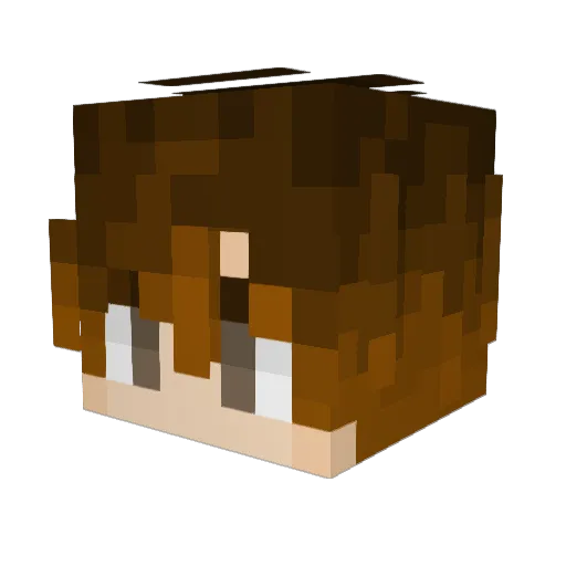 svvb Minecraft avatar head, 3D render