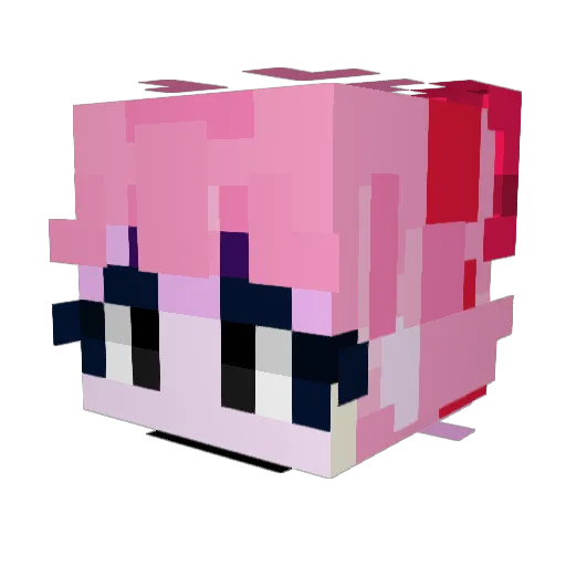 svxt Minecraft avatar head, 3D render