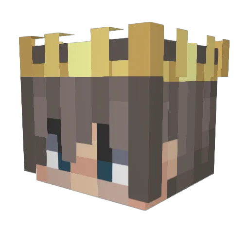 sw130788 Minecraft avatar head, 3D render